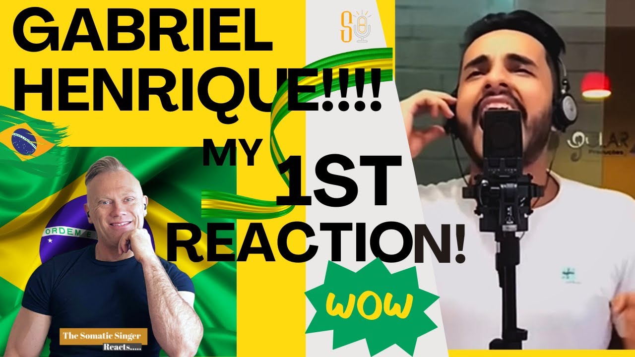 My 1st EVER reaction to Gabriel Henrique!!! 🇧🇷🇧🇷 I Have Nothing - TheSomaticSinger Reacts LIVE!!