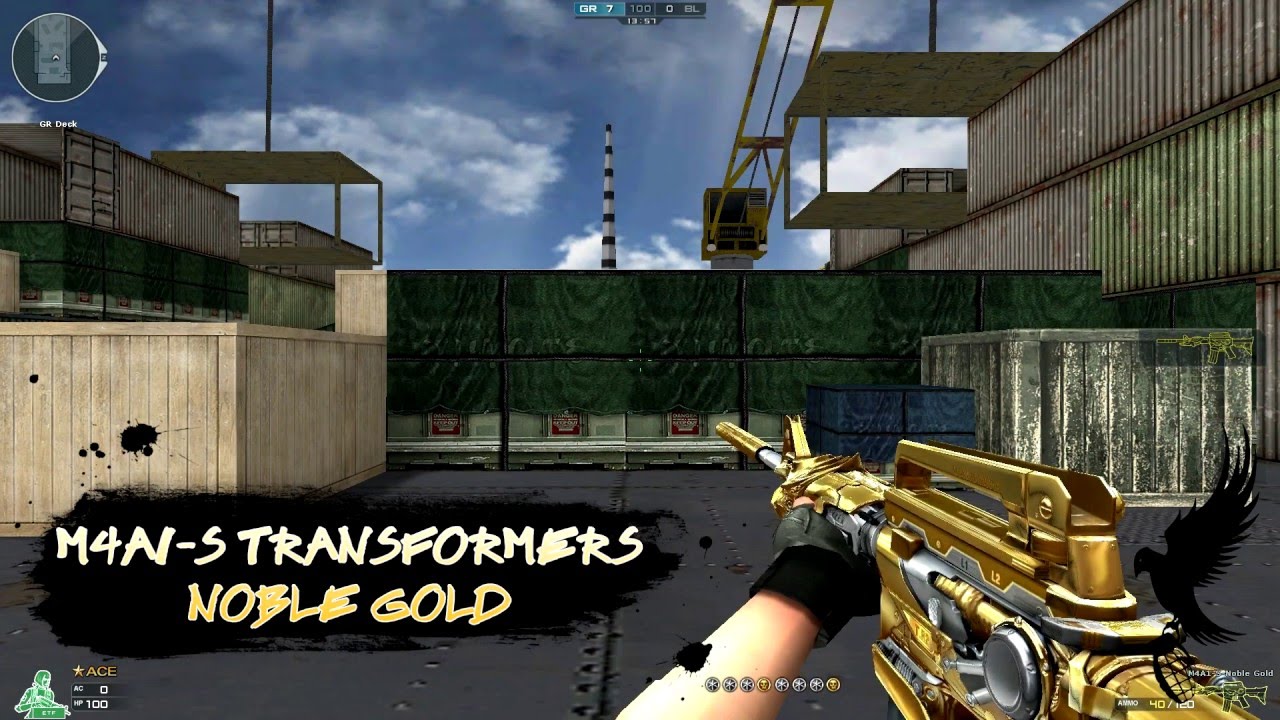 CrossFire: M4A1-S Transformers Noble Gold Quick Review!