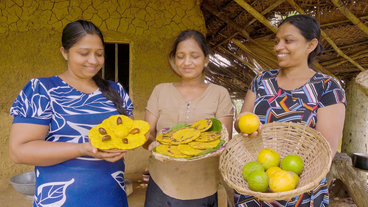 Yellow Food!! Pick Egg Fruit Canistel| made snacks at tea time| mali cooking in village