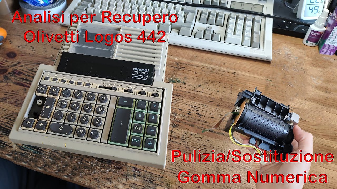 Pulizia o Sostituzione Gomma Numerica su Olivetti Logos 442 - Analisi per Eventuale Recupero