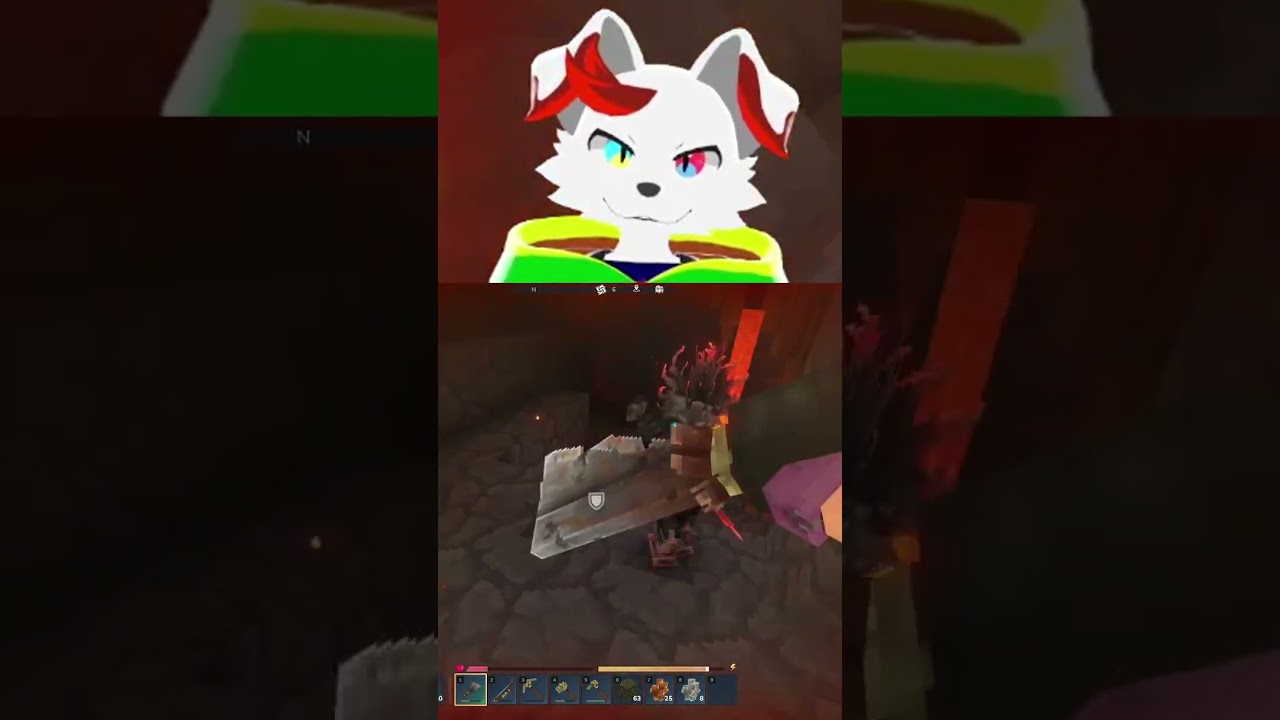 Void Skeleton Encounter #Hytale #VoidSkeleton #Fight #Cave #Mining #Furry