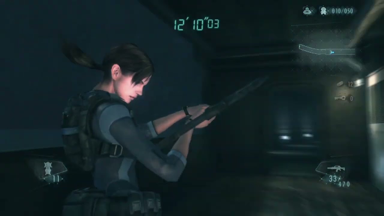 Resident Evil Revelations (PS4) modo asalto abismo nivel 13 (bonificación triplete, estrategia B)