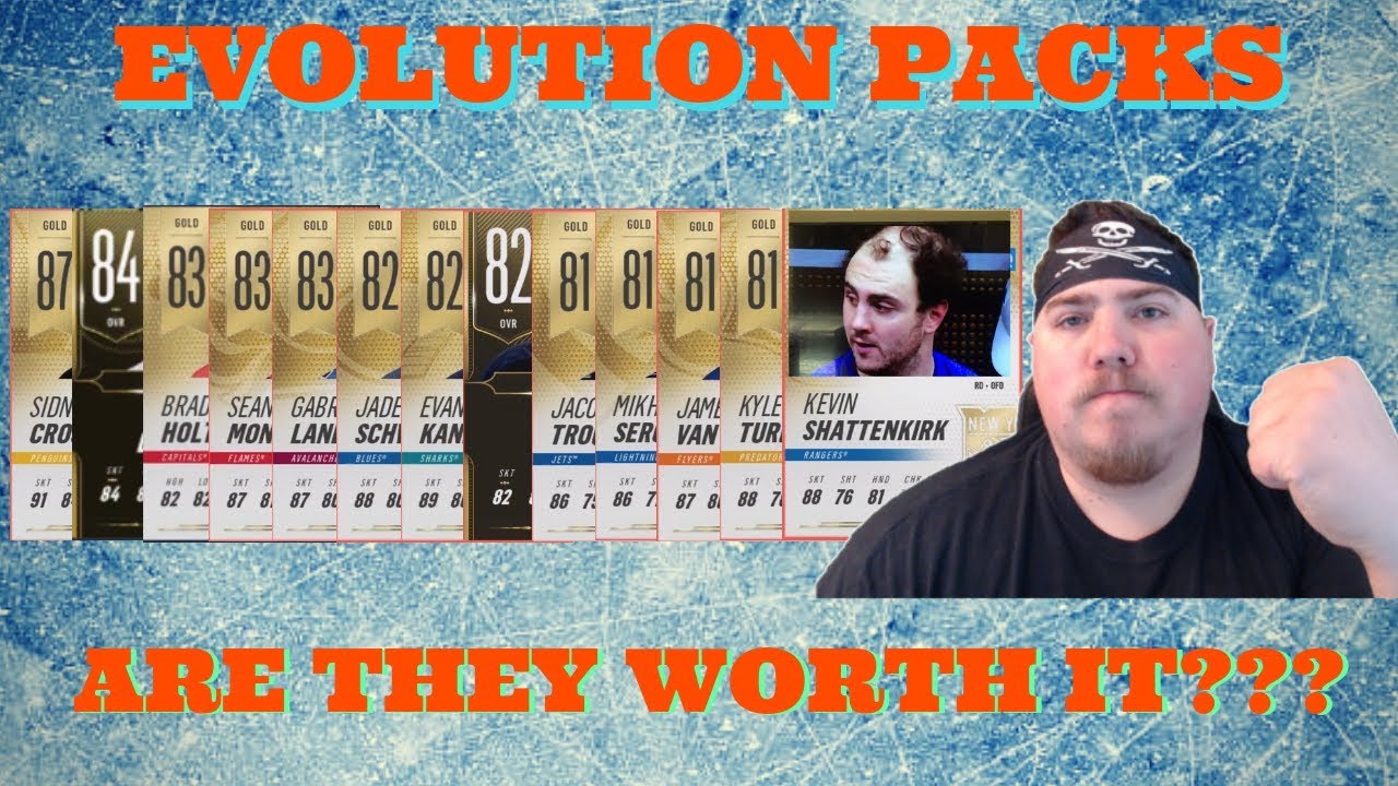 Hunting for Evolutions - 350K EVOLUTION PACKS -  NHL 19 - INSANE PULLS - Crosby Pull?