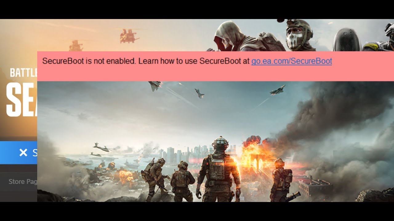 Исправление ошибки REDSEC в Battlefield 6: SecureBoot не включен на ПК