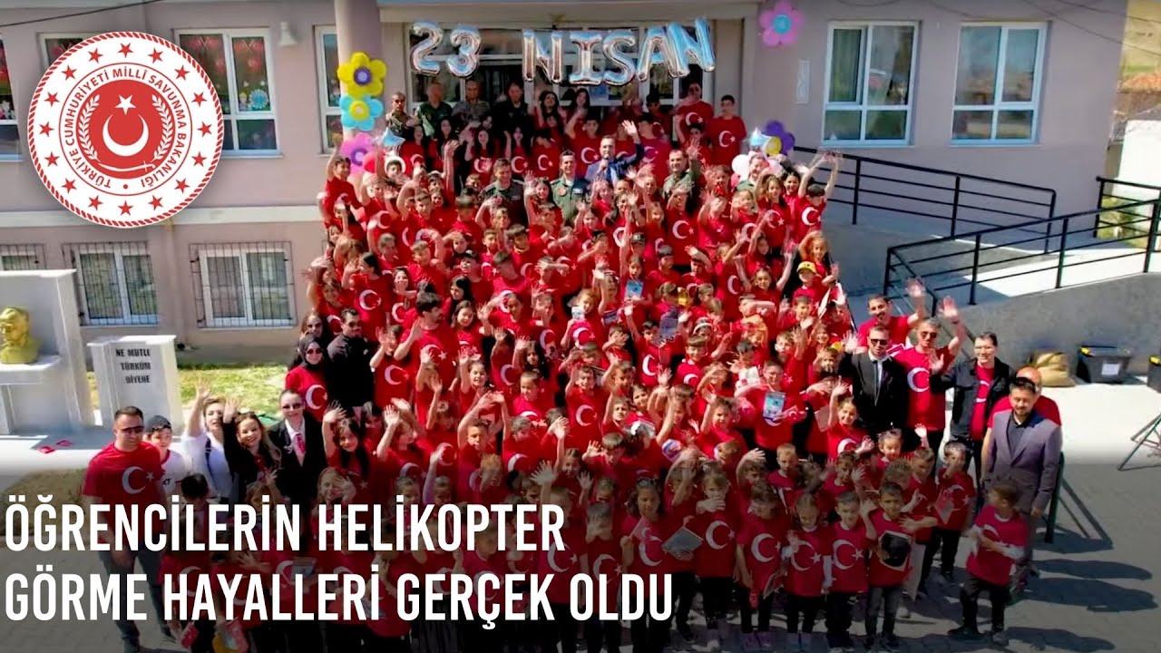 Öğrencilerin Helikopter Görme Hayalleri Gerçek Oldu