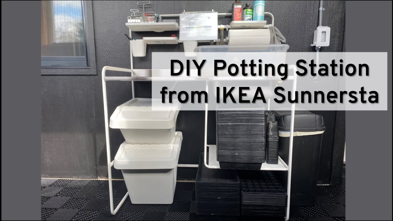 Станция для горшков своими руками с использованием кухни IKEA Sunnersta
