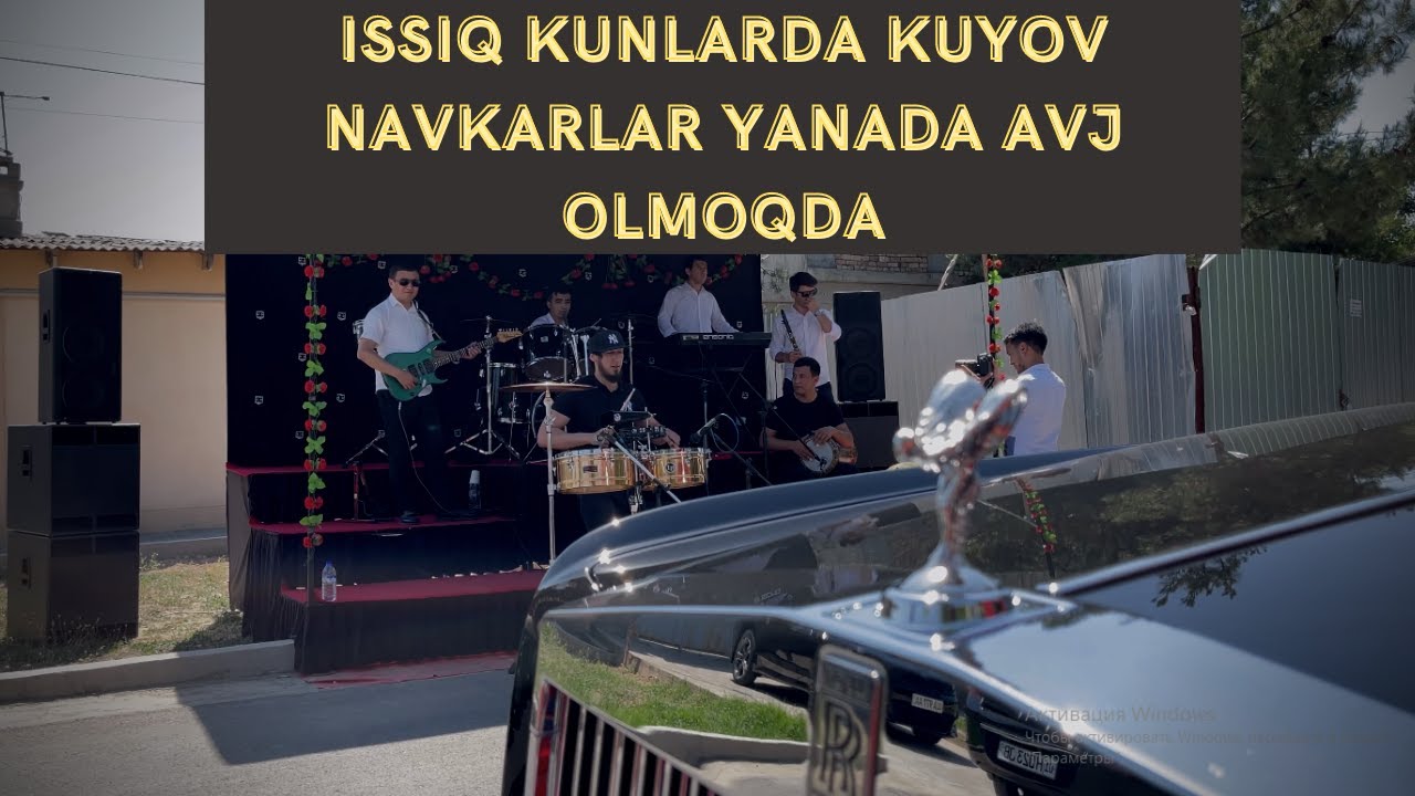 ISSIQ KUNLARDA KUYOV NAVKARLAR YANADA AVJ OLMOQDA l HALIM DRUMMER l DRUMS l KLIP l WEDDING DAY l