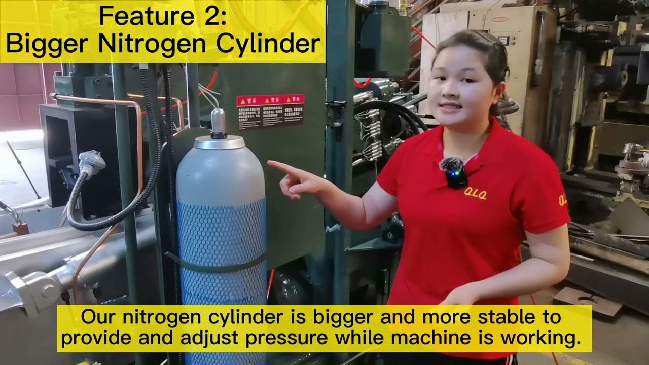 QLQ-HDCM Feature 2 of Die Casting Machine: Bigger Nitrogen Cylinder #diecastingmachine