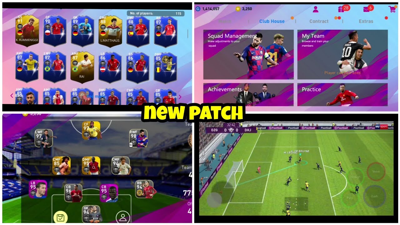 The best patch in pes 2020 mobile 😍 | all teams logos + kits and new graphic