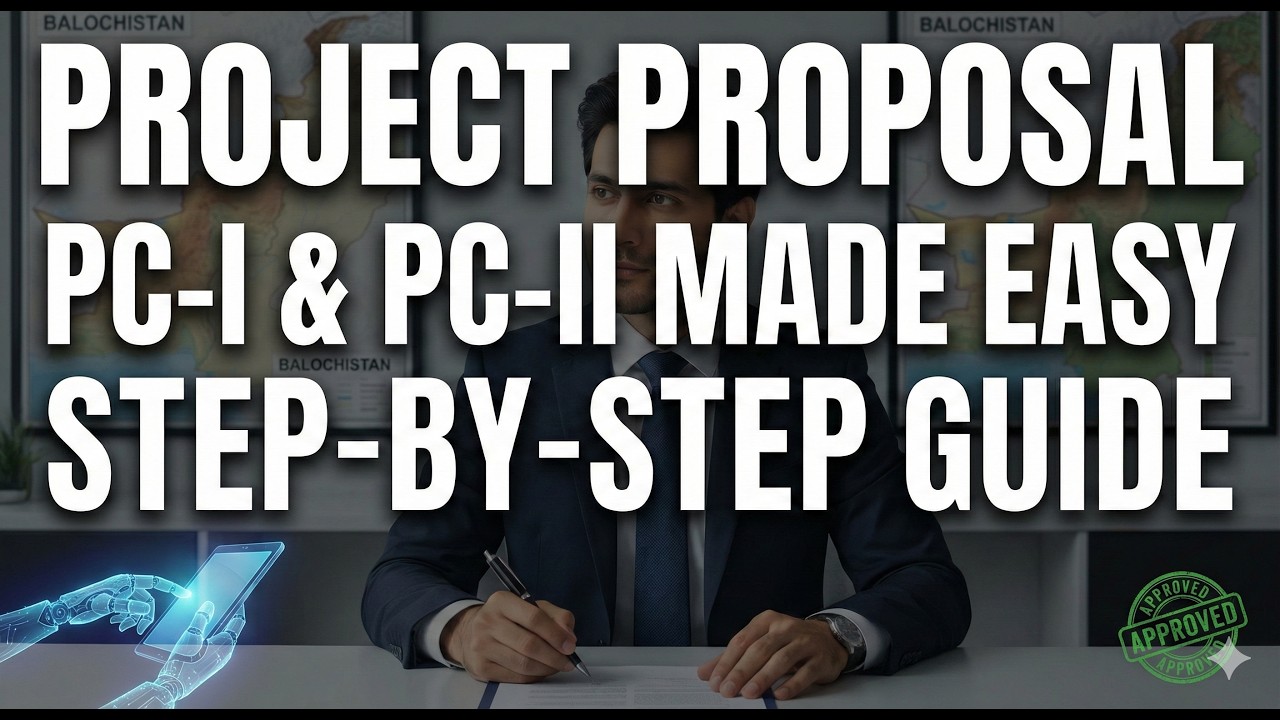 Mastering Project Proposal Writing: The Complete Guide (PC-I, PC-II, and Government Standards)