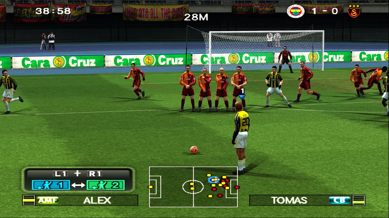 PES 2008 PS2 Fenerbahçe 5 - 2 Galatasaray