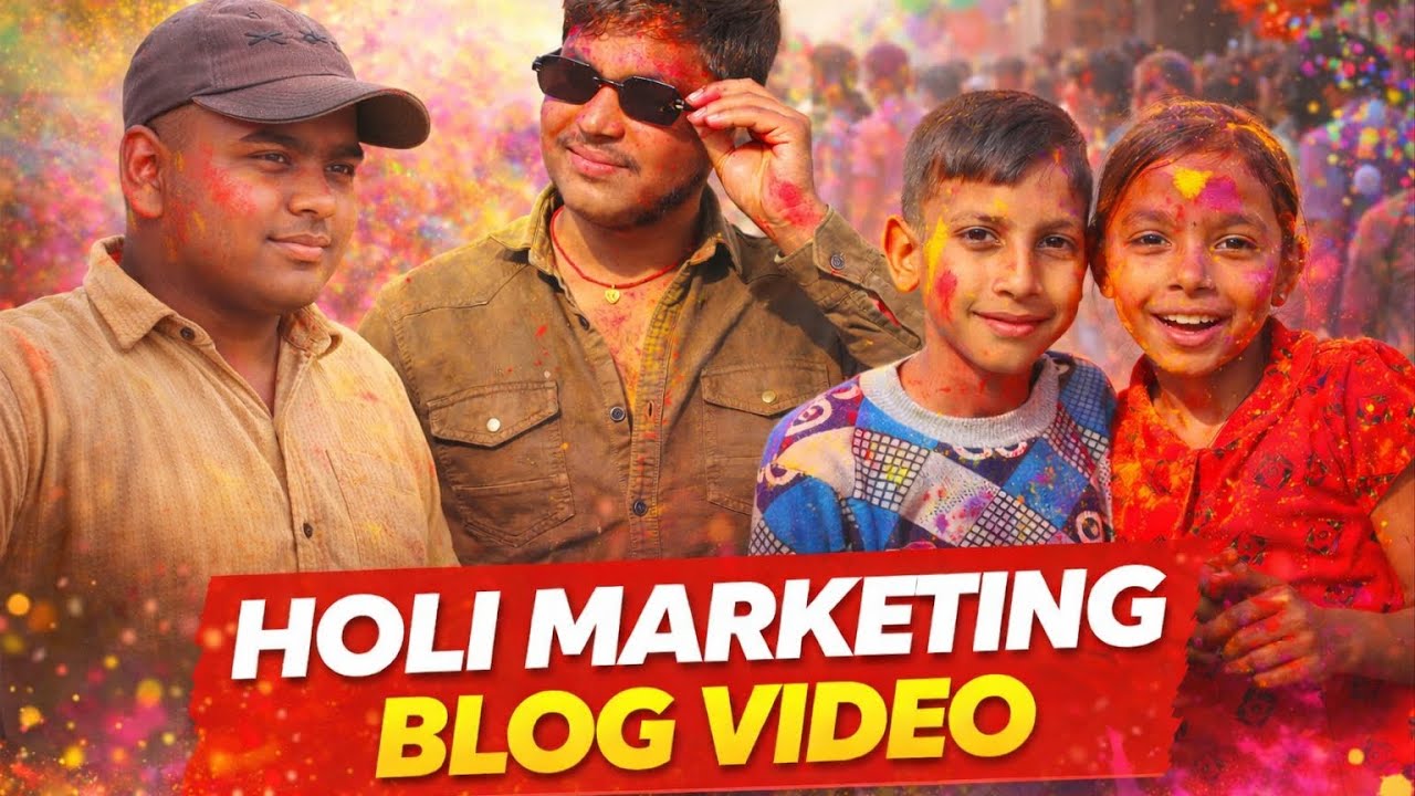 Holi Marketing Vlog 2026 | Holi Bazaar Shopping | Full Masti & Colors 🎨🔥! Raj vlogger! #viralvideo 