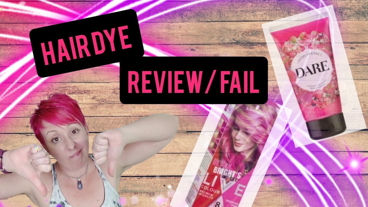 Dare hair dye review. Schwarzkopf Brights hair dye review.