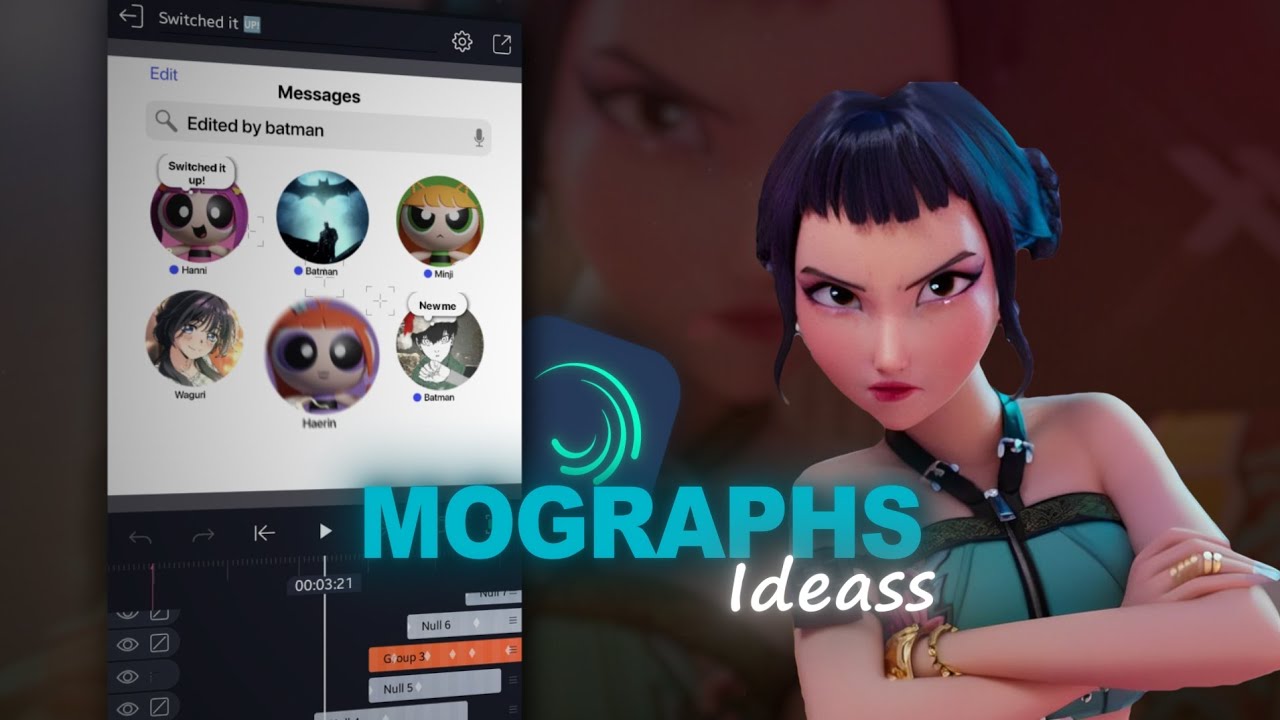 РАСШИРЕННЫЕ ИДЕИ ДЛЯ МОГРАФИИ/МОУШН-ГРАФИК НА ALIGHT MOTION [+бесплатный пресет и XML-файл]
