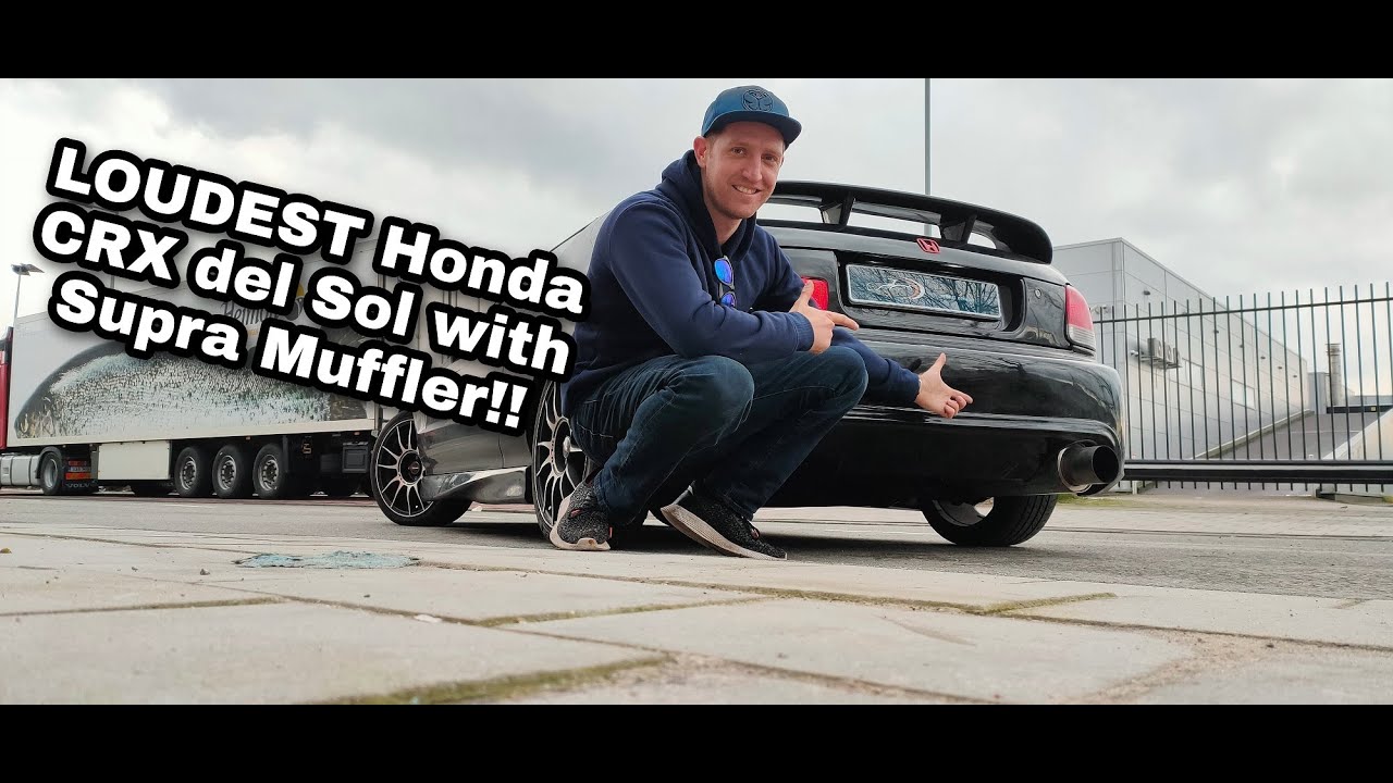 4K - The LOUDEST Honda CRX del Sol with a Supra Muffler! - Project Honda CRX del Sol - EP3