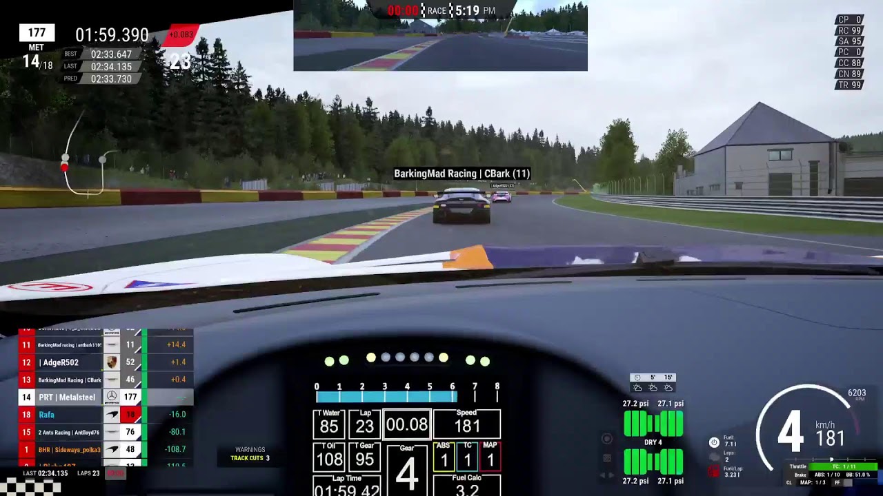 Rooz Season 12 Round 7 Spa GT4 2025 PS5