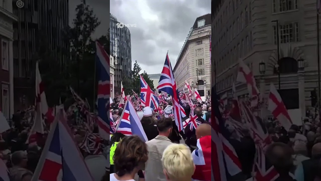 Mass Anti-Immigration Protest Draws Over 100,000 in Central London | 10 News