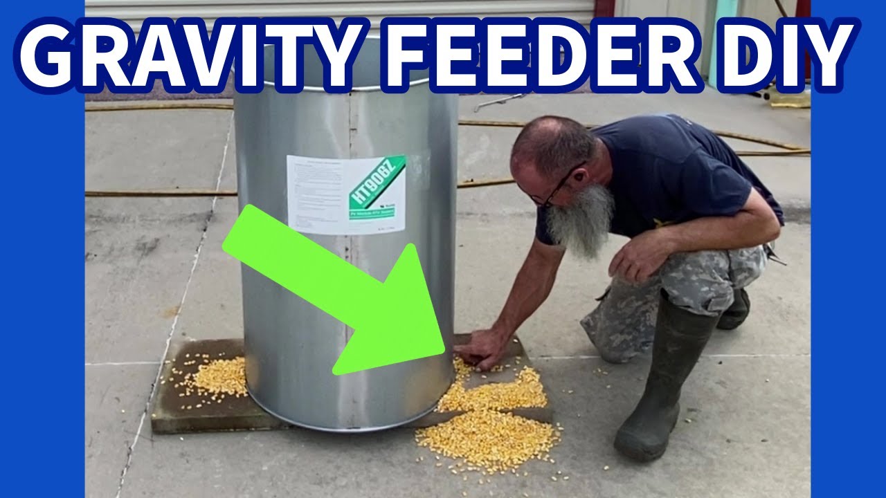 55-Gallon Drum Deer Feeder (DIY Gravity Build)#DeerFeeder #DIY #HuntingPrep #Wildlife
