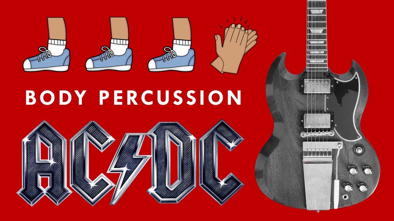 AC/DC Easy Body Percussion | Back in Black 🎸