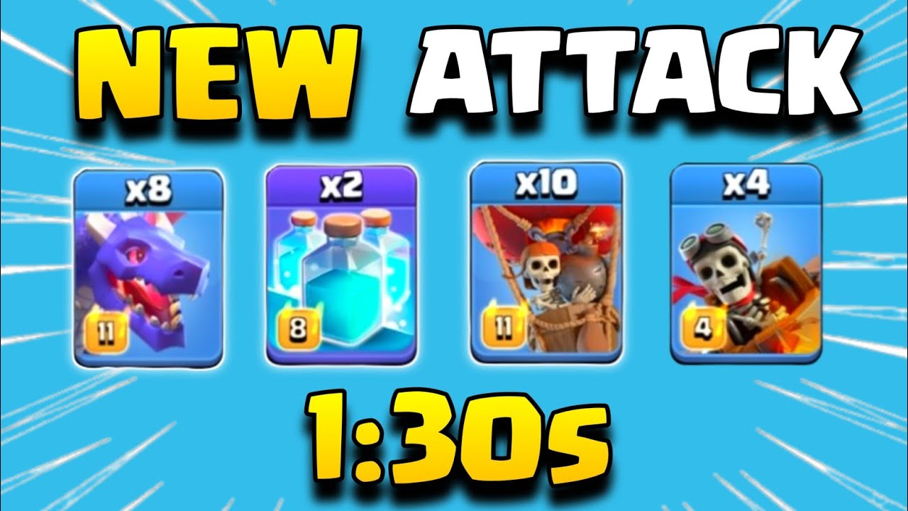 New Dragon with Dragon Rider Attack Th16 Max 🔥 | best th16 attack strategy | clash of clans