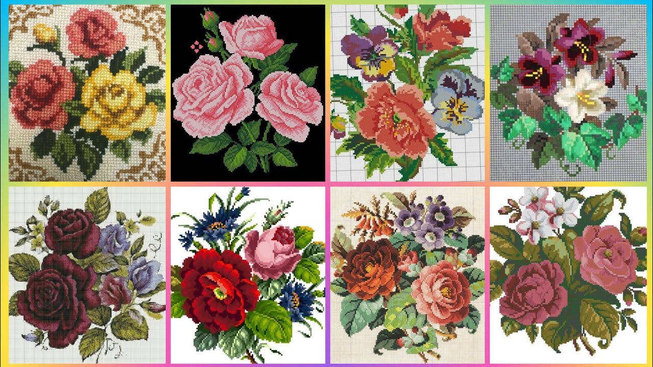 #1 Stunning & Elegant Cross stitch patterns/Charsuti Embroidery Design Ideas Hand made Embroidery