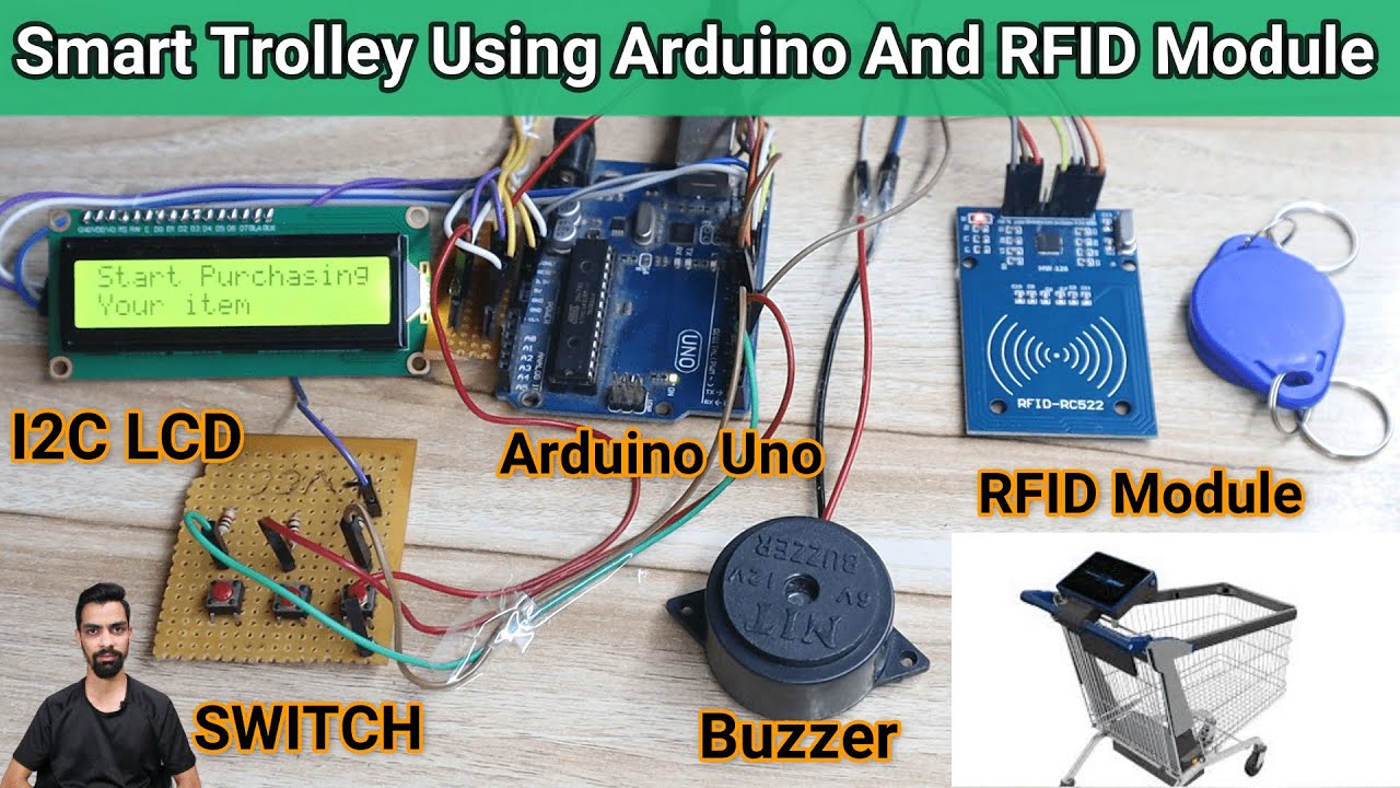 Умная тележка с Arduino и RFID-модулем | Добавляйте и удаляйте предметы в любое время