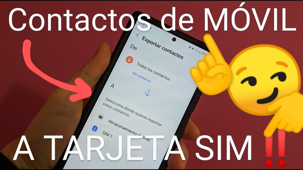 💳👈📱 Como PASAR mis CONTACTOS a la TARJETA SIM FÁCIL y RÁPIDO