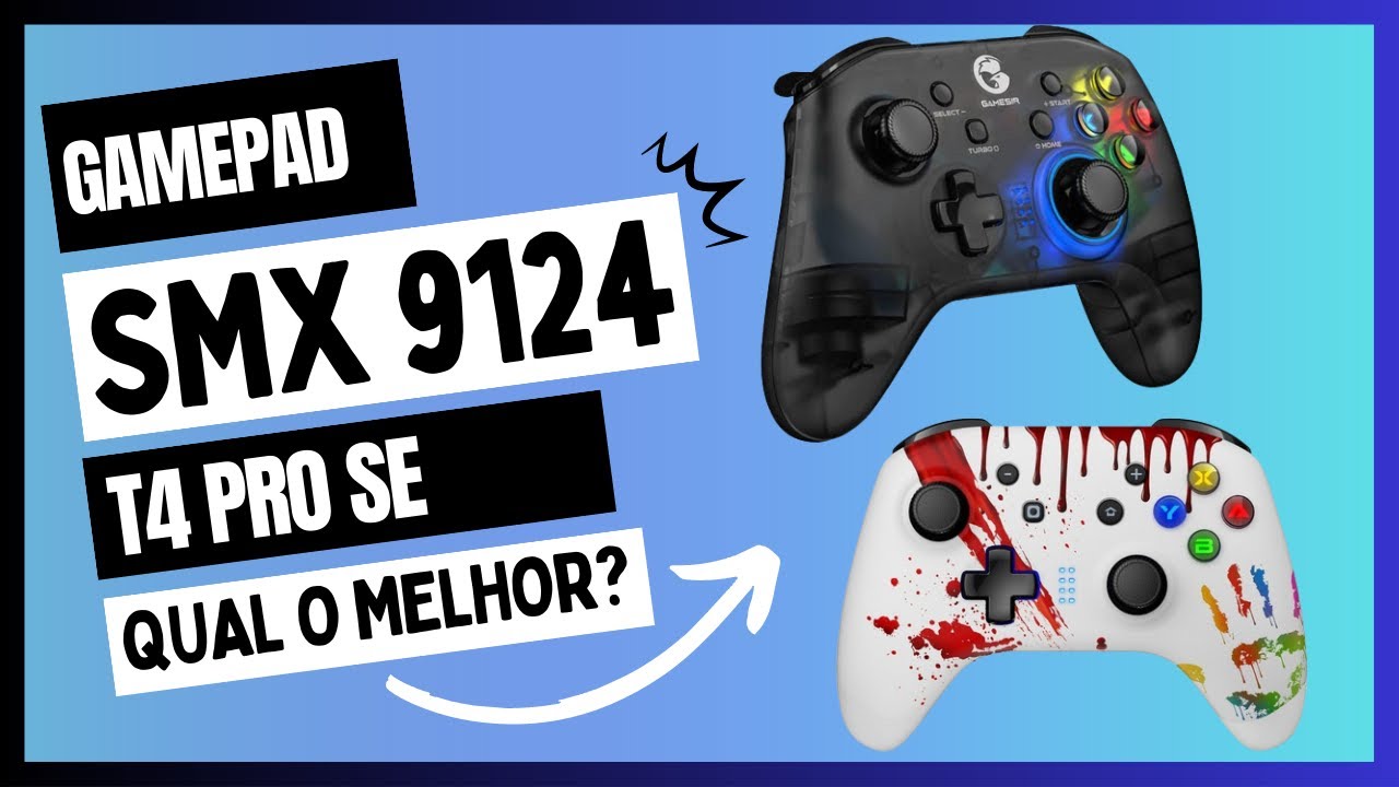 GAMEPAD T4 PRO SE vs EasySMX 9124: Qual é o melhor controle para jogos?