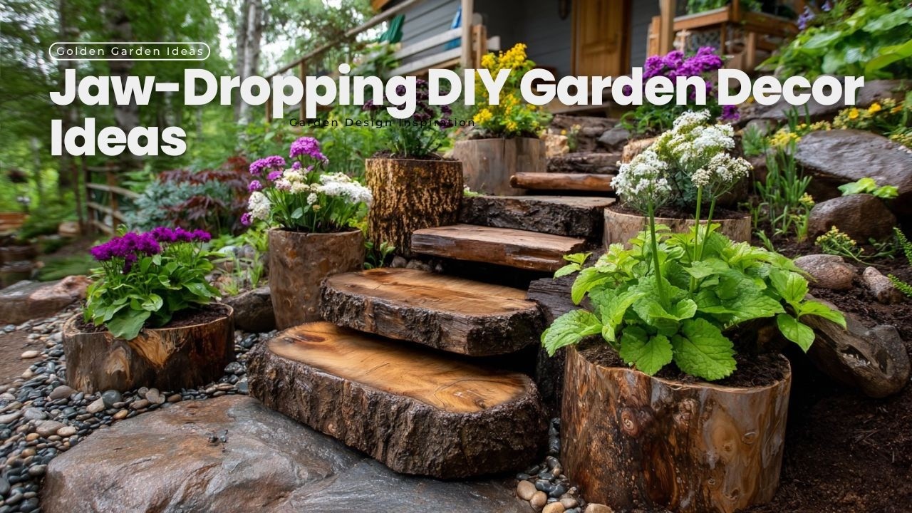 Jaw-Dropping DIY Garden Decor Ideas with Creative Upcycled Materials and Garden Art
