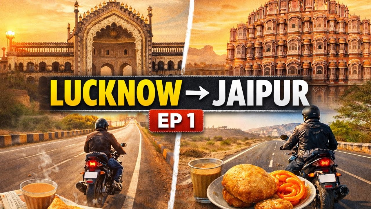 Lucknow To Jaipur on Bike | Rajasthan in Winters - The Tour Begins