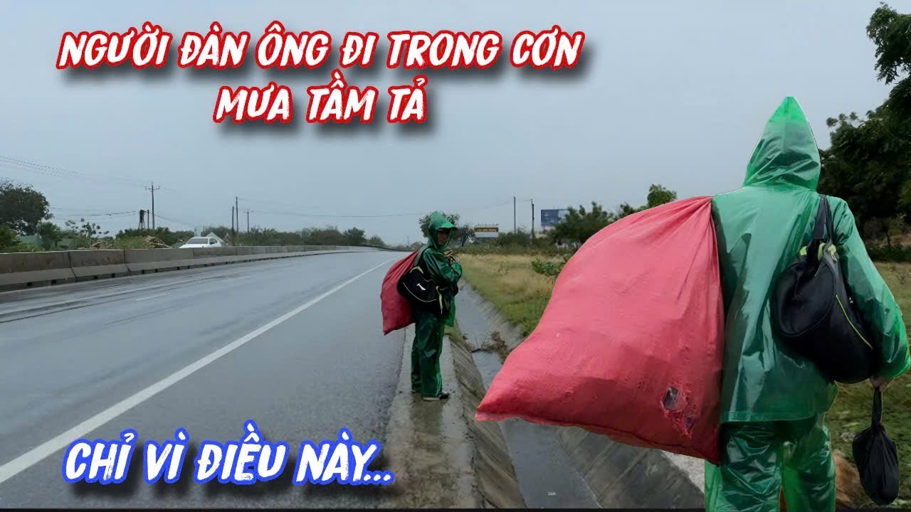 NGƯỜI ĐÀN ÔNG lang thang đi trong cơn mưa TẦM TẢ chỉ vì điều này../417