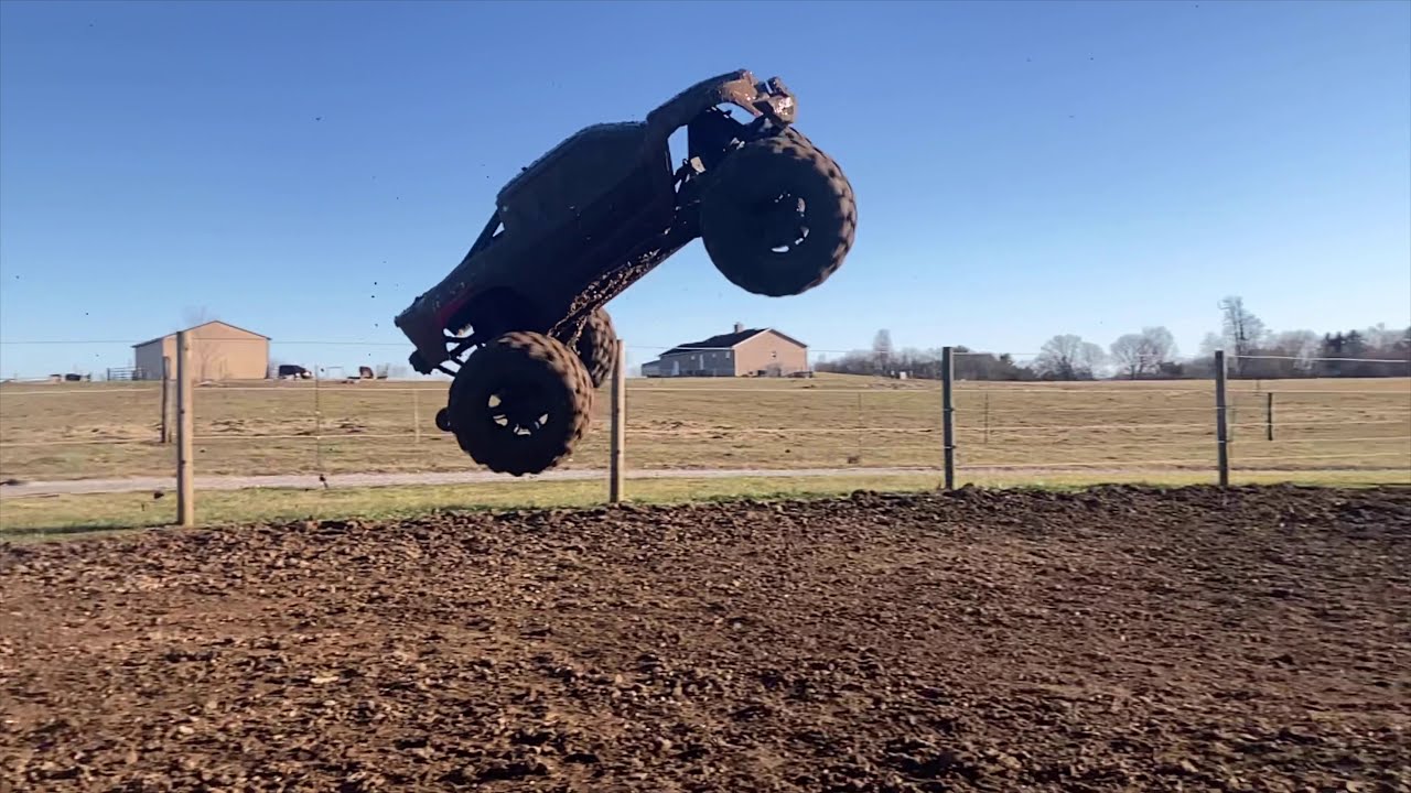 Traxxas X-Maxx - Mud Bash In Slow Motion!!
