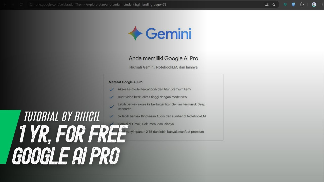 How to get Google AI Pro 1 year for FREE [TUTORIAL]
