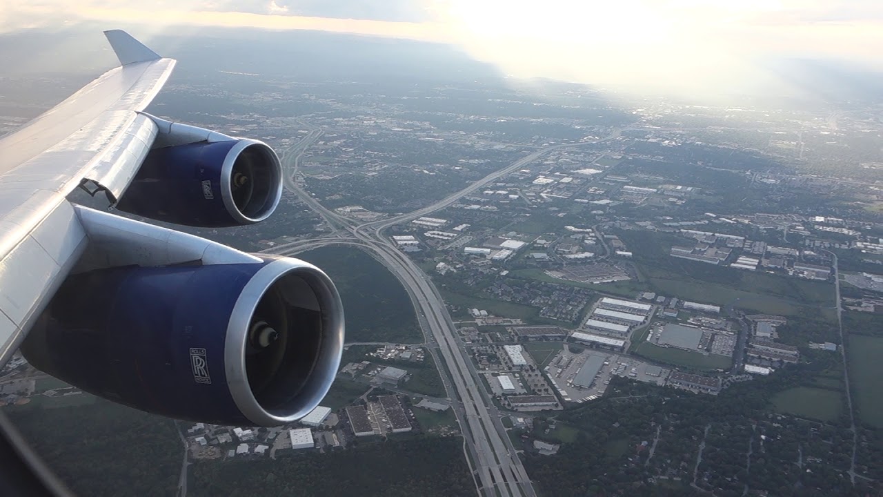 BA 747-400 Take Off AUS (Austin,TX) to London LHR