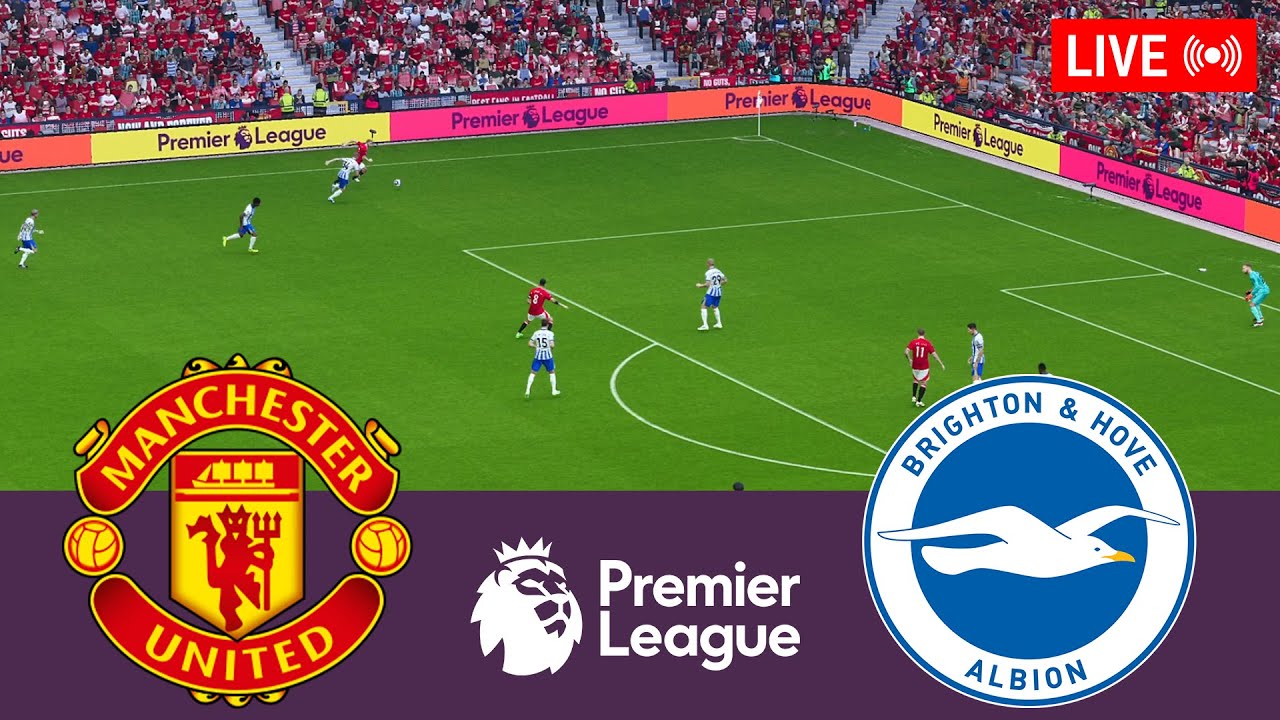 Manchester United vs Brighton Hove Albion LIVE. Premier League 2024/2025 Full Match - Video Games