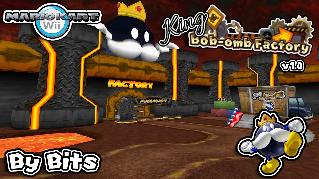 King Bob-omb's Factory (v1.0) - Mario Kart Wii Custom Track (By Bits)