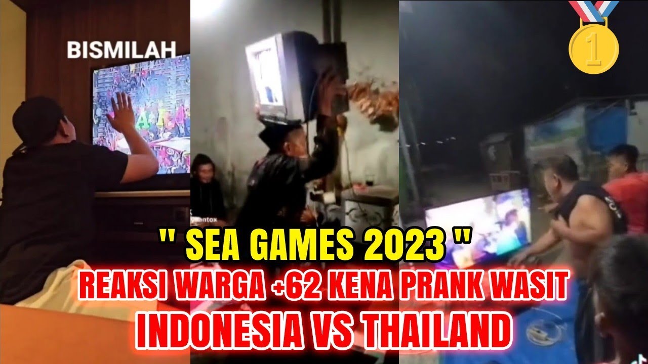 REAKSI MASYARAKAT INDONESIA KENA PRANK WASIT PADA LAGA SEPAKBOLA INDONESIA VS THAILAND DI SEA GAMES!