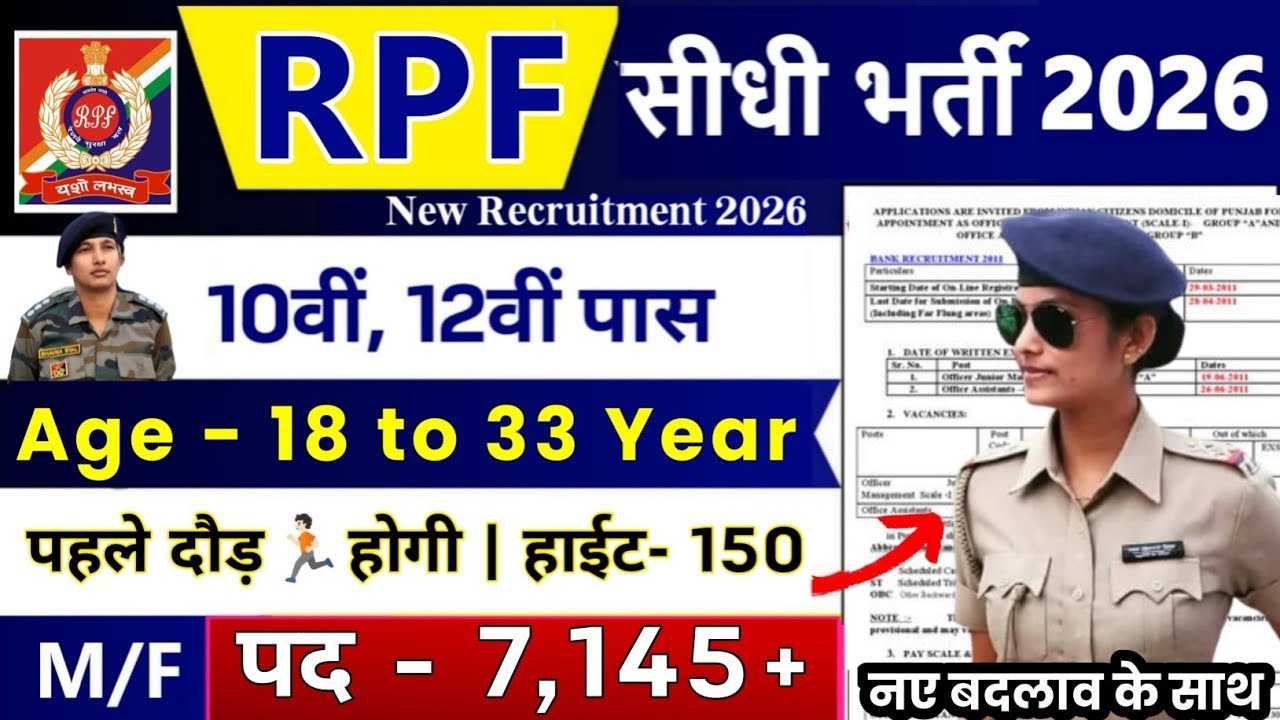 RPF Constable Recruitment 2026 | RPF Constable Vacancy 2026 | 10th Job |RPF Constable SI Bharti 2026