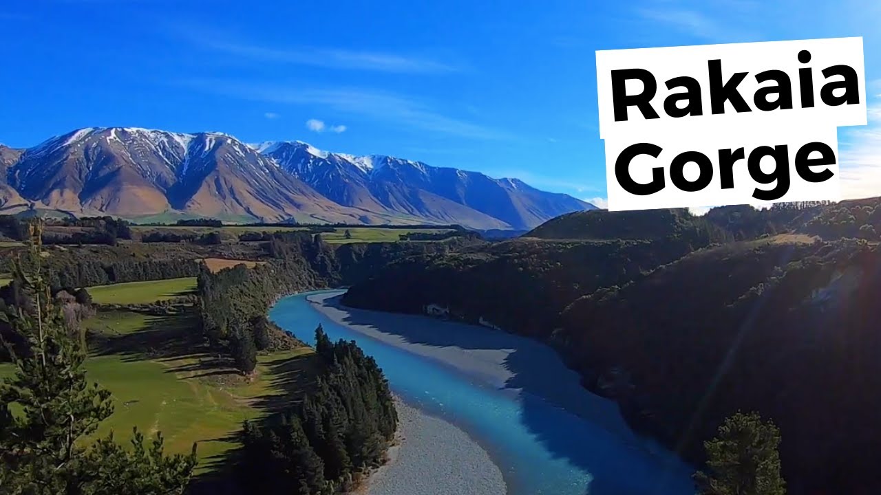 Exploring Rakaia Gorge Near Methven New Zealand
