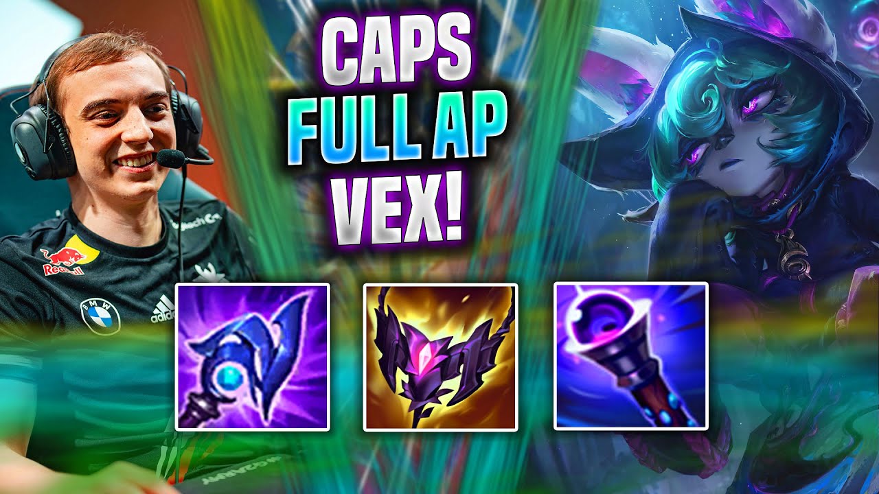 CAPS IS READY TO PLAY VEX FULL AP! - G2 Caps Plays Vex Mid vs Veigar! | Season 2022