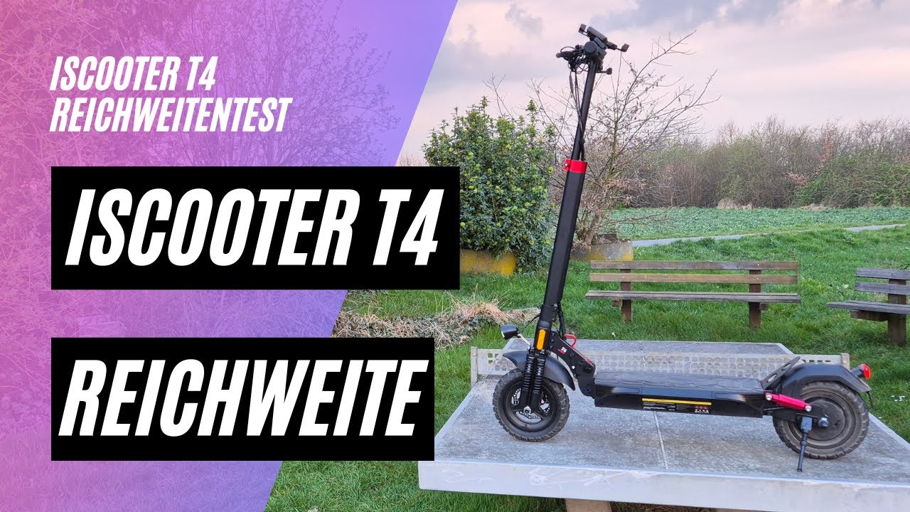 🛴 iScooter T4 🏆 Reichweitentest (48V; 12,5AH; 500W)