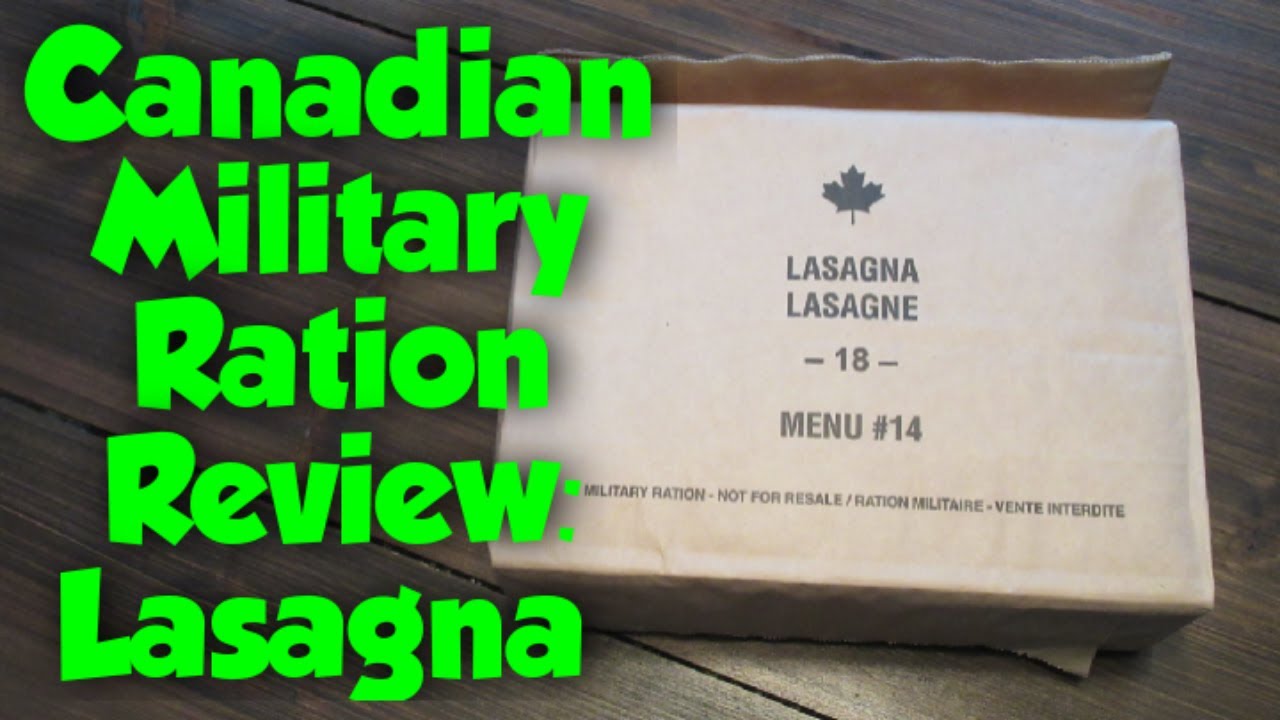 Canadian Individual Meal Pack IMP MRE Lasagna | Meal Ready To Eat | Army Food | Survival Food