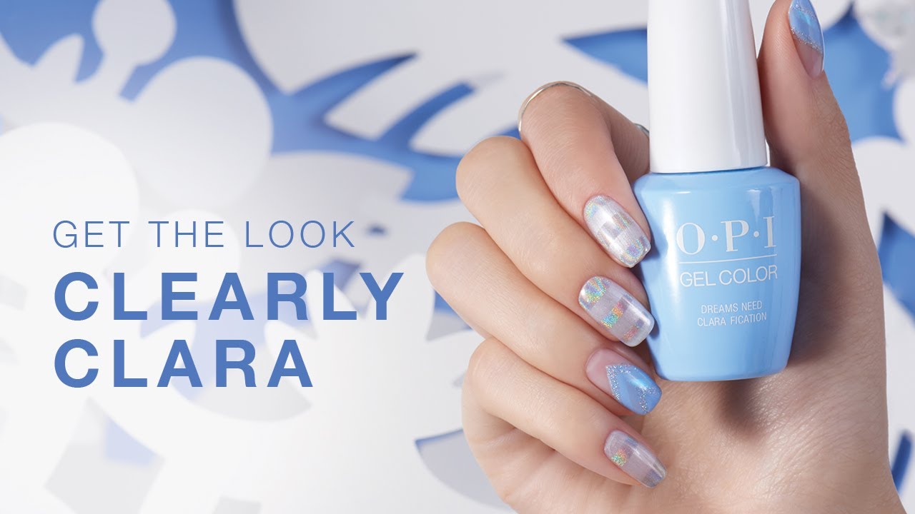 Holiday Nail Art Tutorial with GelColor: 'Clearly Clara'