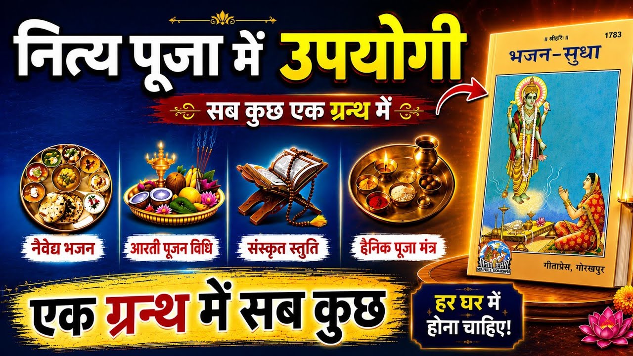 नित्य पूजा में उपयोगी ग्रन्थ 🕉️ अनुराग शास्त्री जी Gitapress Gorakhpur 