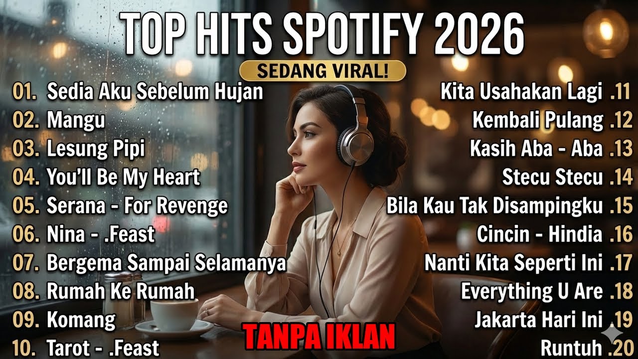 [No Iklan] Lagu Viral IDGITAF – Sedia Aku Sebelum Hujan | TOP TRENDING Spotify Tiktok Indonesia 2026