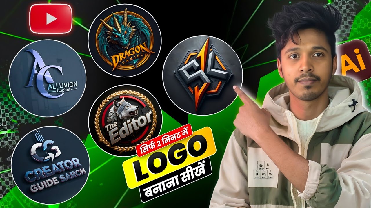 Youtube Logo Kaise Banaye || Ai se Logo Kaise Banaye || How To Create Logo For Youtube Channel