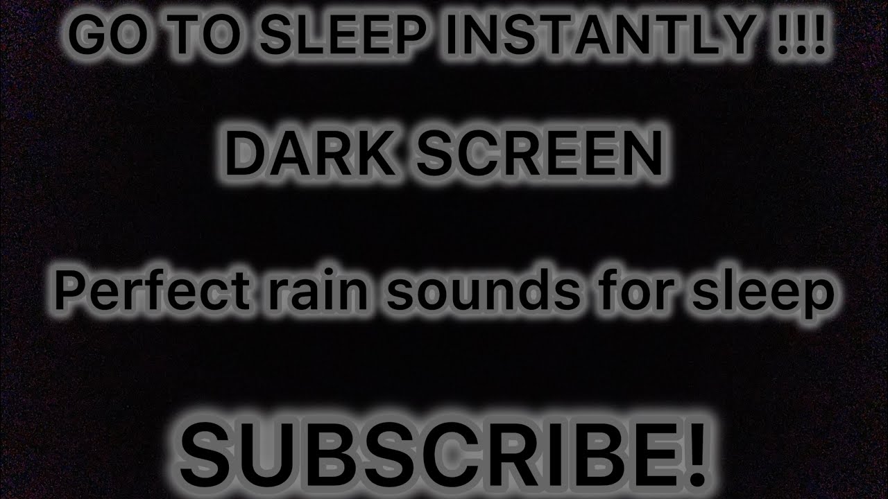 Rain sounds for the perfect sleep. Dark screen for 8 hours & NO ADS !!