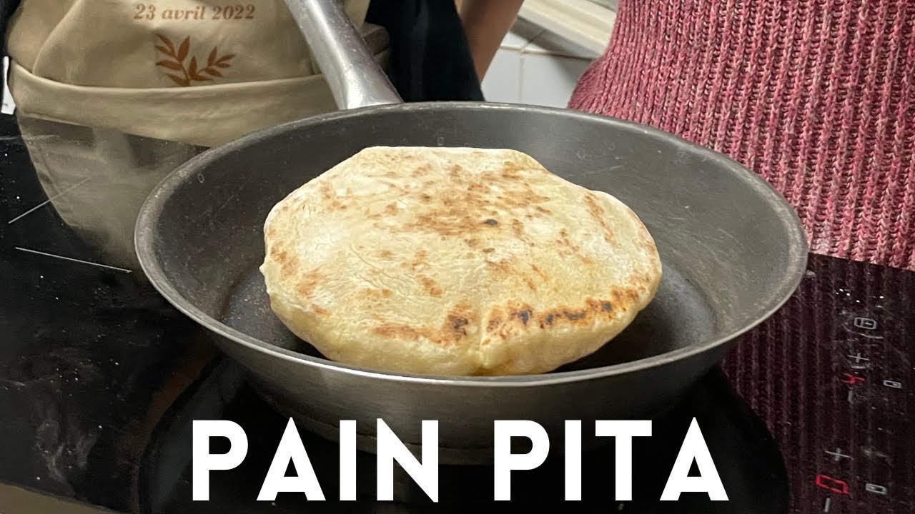Pain pita cuit à la poêle,moelleux et léger ! idéal pour vos sandwichs🥙 🥙 🥙
