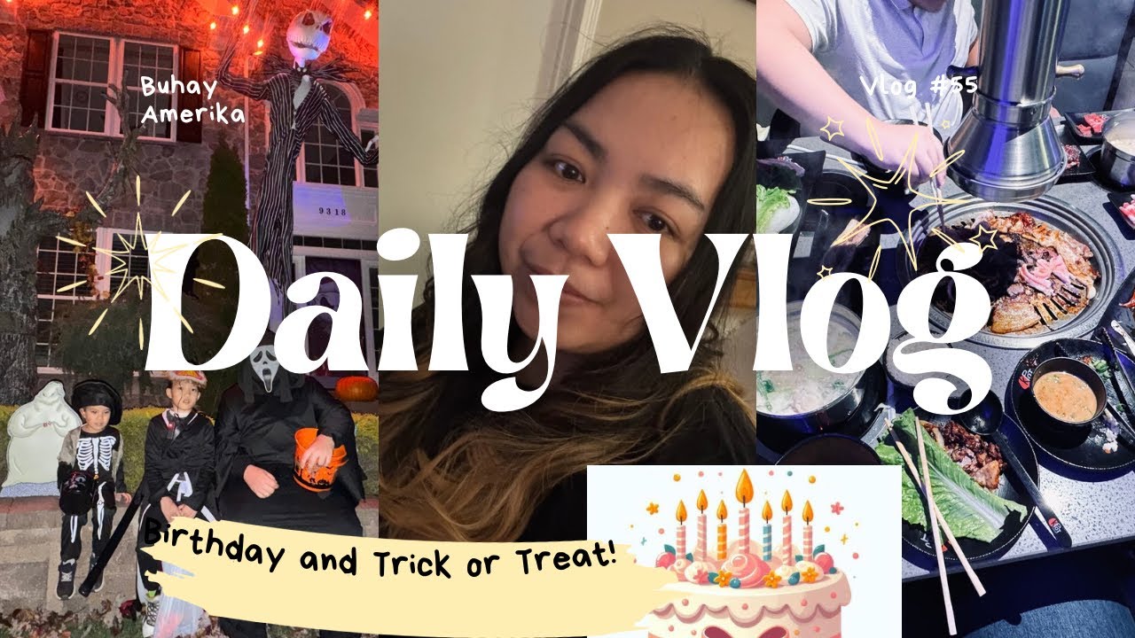 🎉 Birthday Vlog in America! Explore Towson MD! Trick or Treat Experience! 🇺🇸🇵🇭