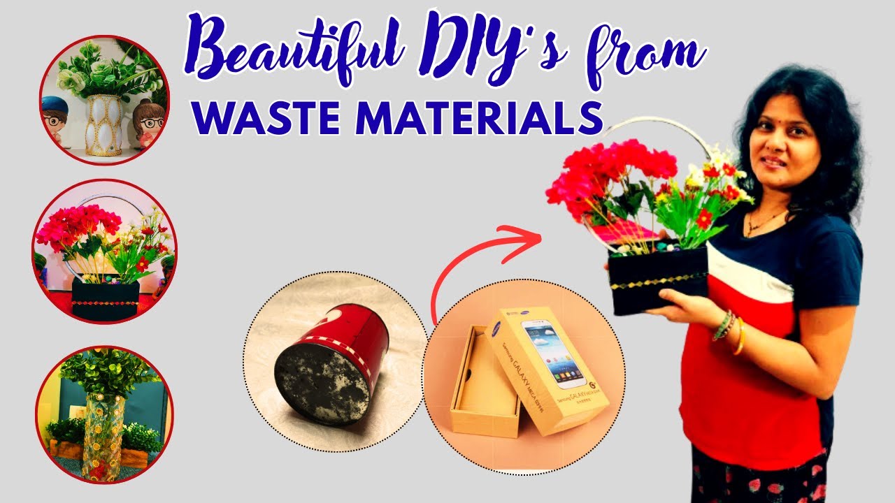 Planter DIY from Unused Items | Best out of waste | Trash to Treasure Ideas | Planter Making